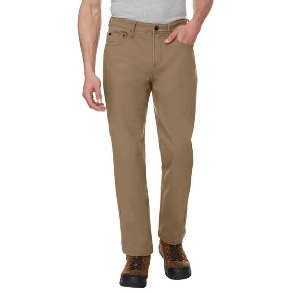 CAT Caterpillar Men's Fleece-Lined Canvas Work Pants - Size 32x34 - Picture 1 of 15